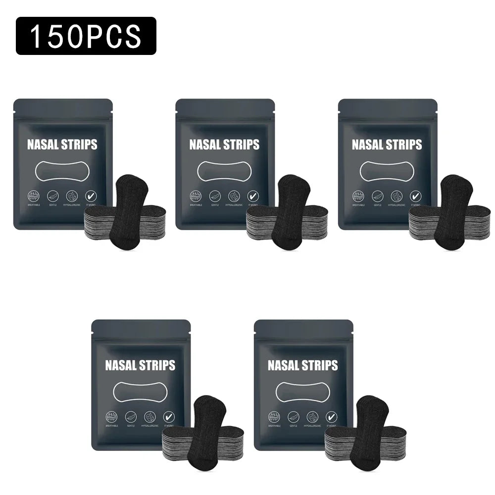 30/90/150Pcs,Better Sleep Anti-Snoring Nasal Strips, Nose Strips for Breathing, Physical Expansion Breath Nasal Patch